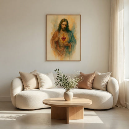 Sagrado Coração de Jesus II em ambiente decorado 1