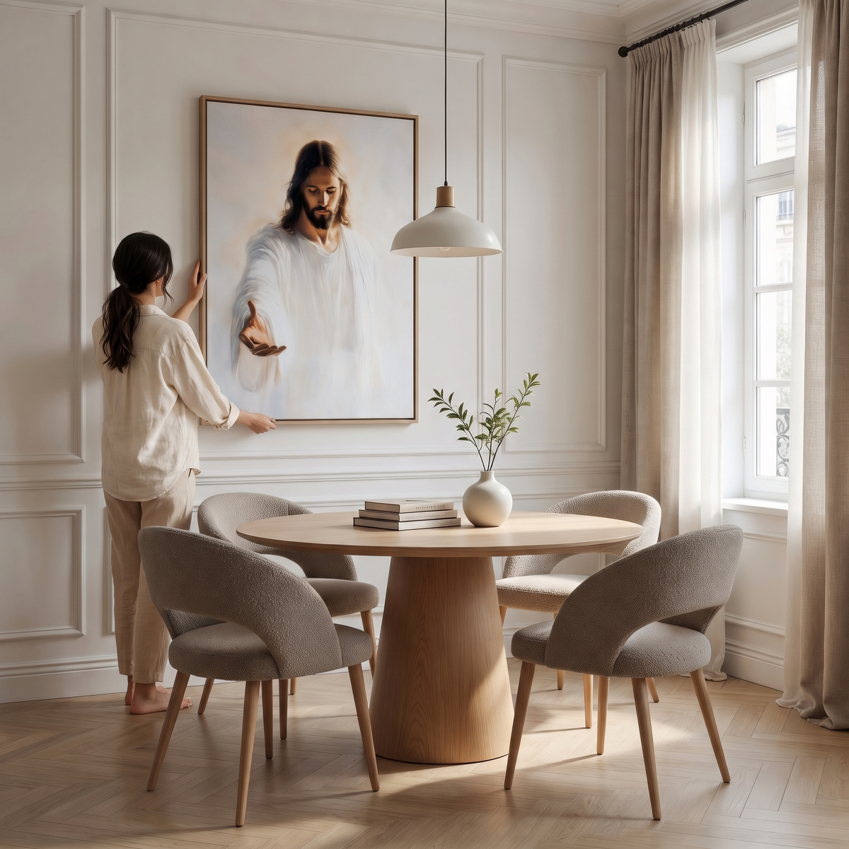 A Mão de Cristo II - Quadro em Tela na parede