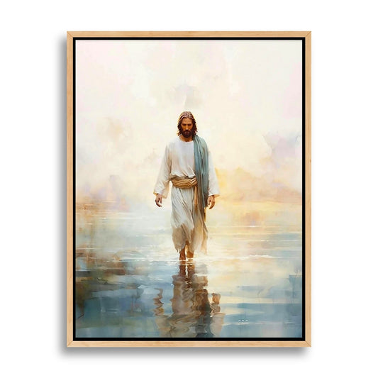 Jesus Andando sobre as Águas II - Quadro em Tela