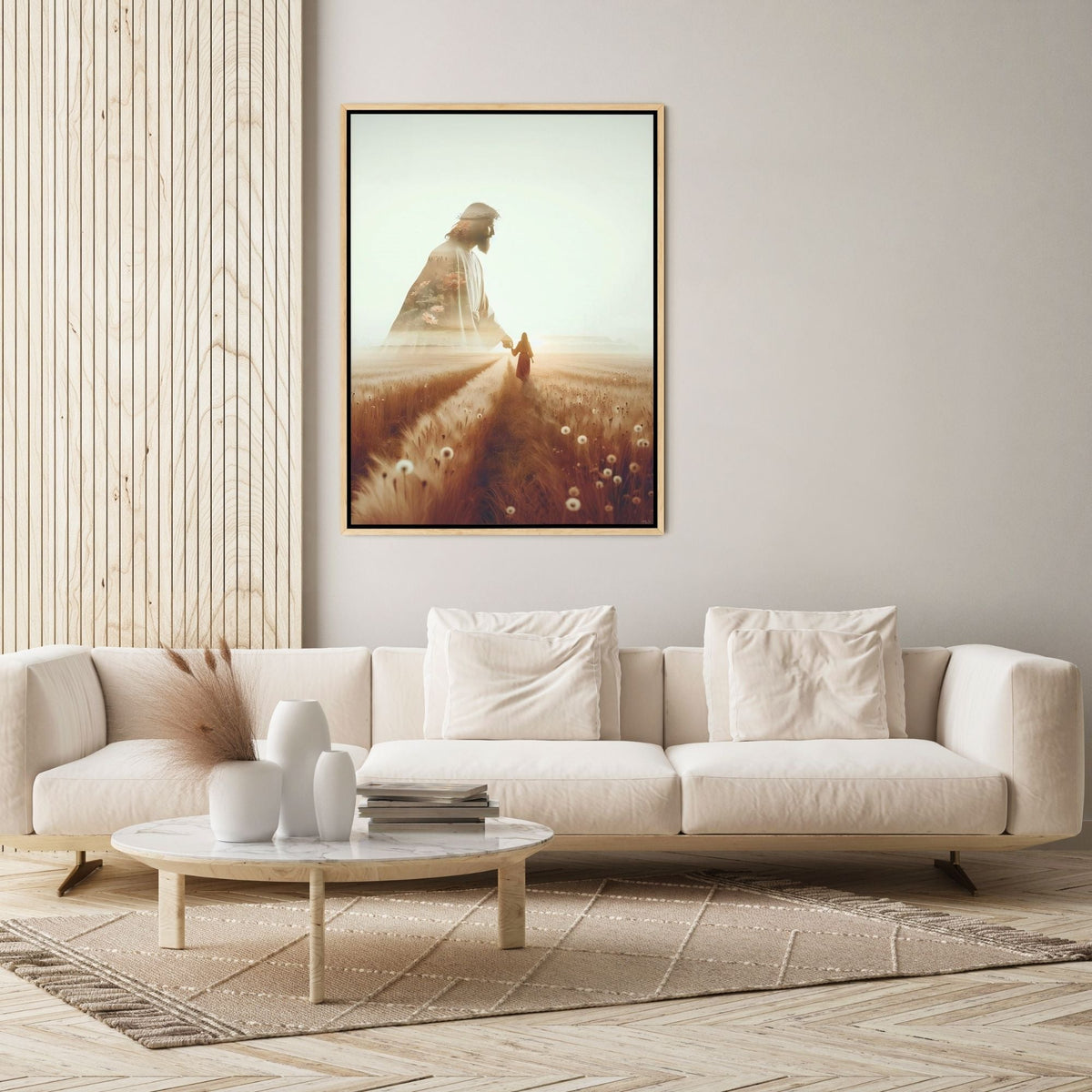 Ele Caminha ao Meu Lado - Quadro em Tela