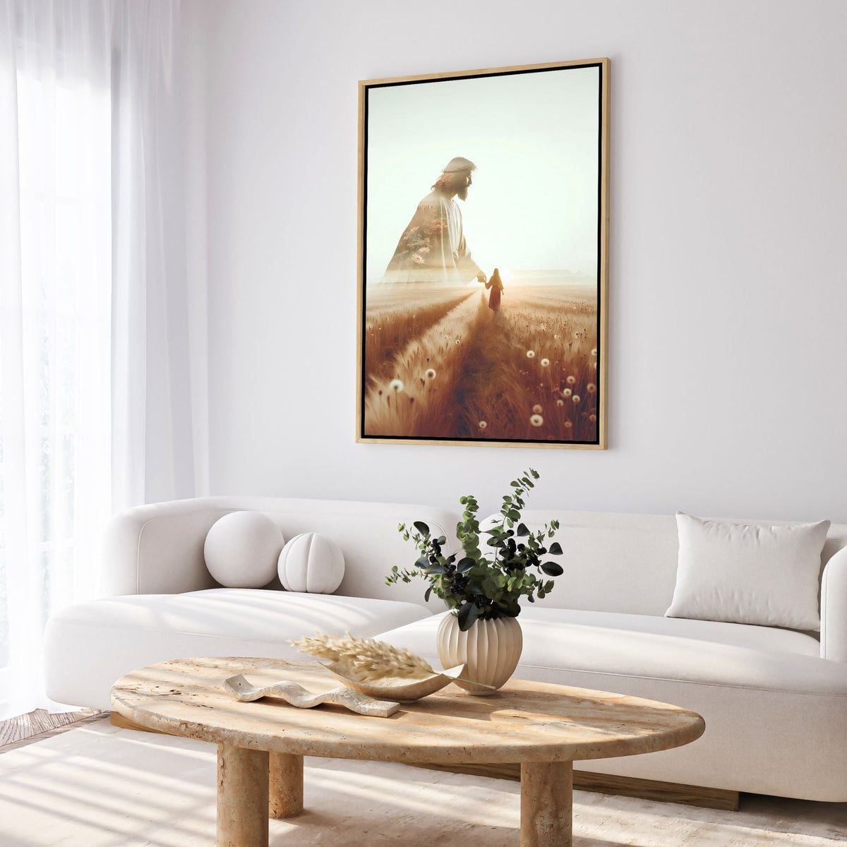 Ele Caminha ao Meu Lado - Quadro em Tela