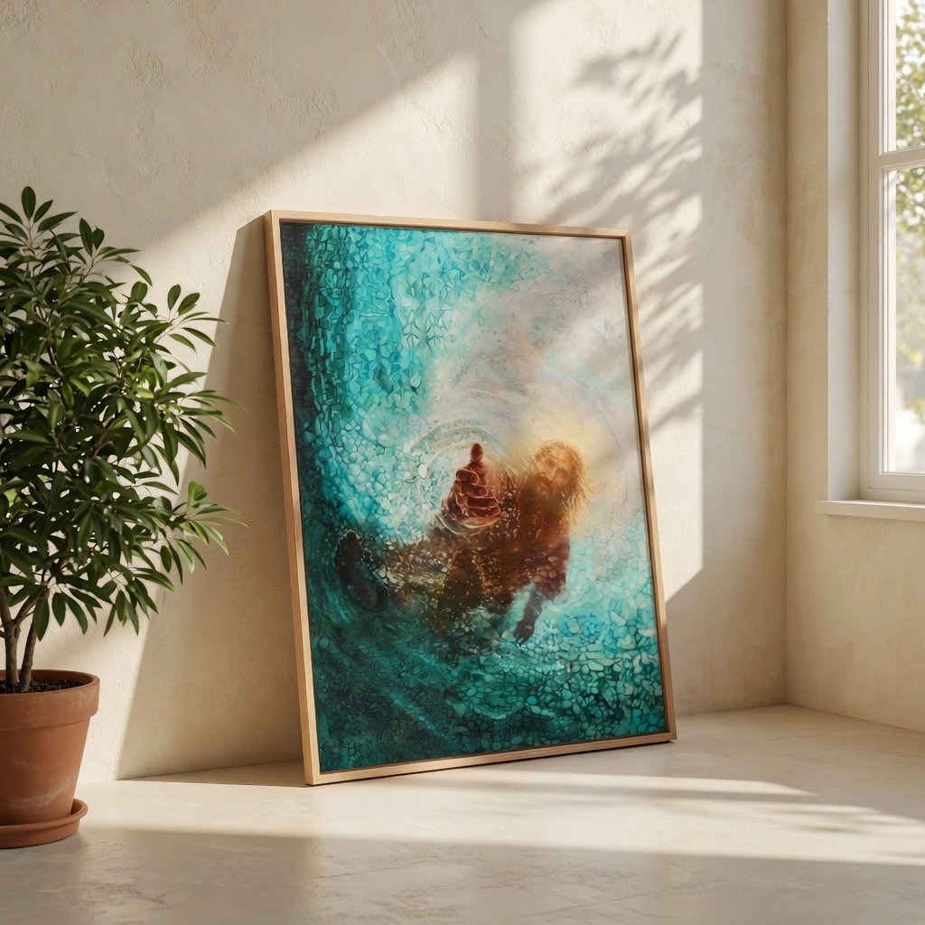 A Mão de Deus em ambiente decorado 7