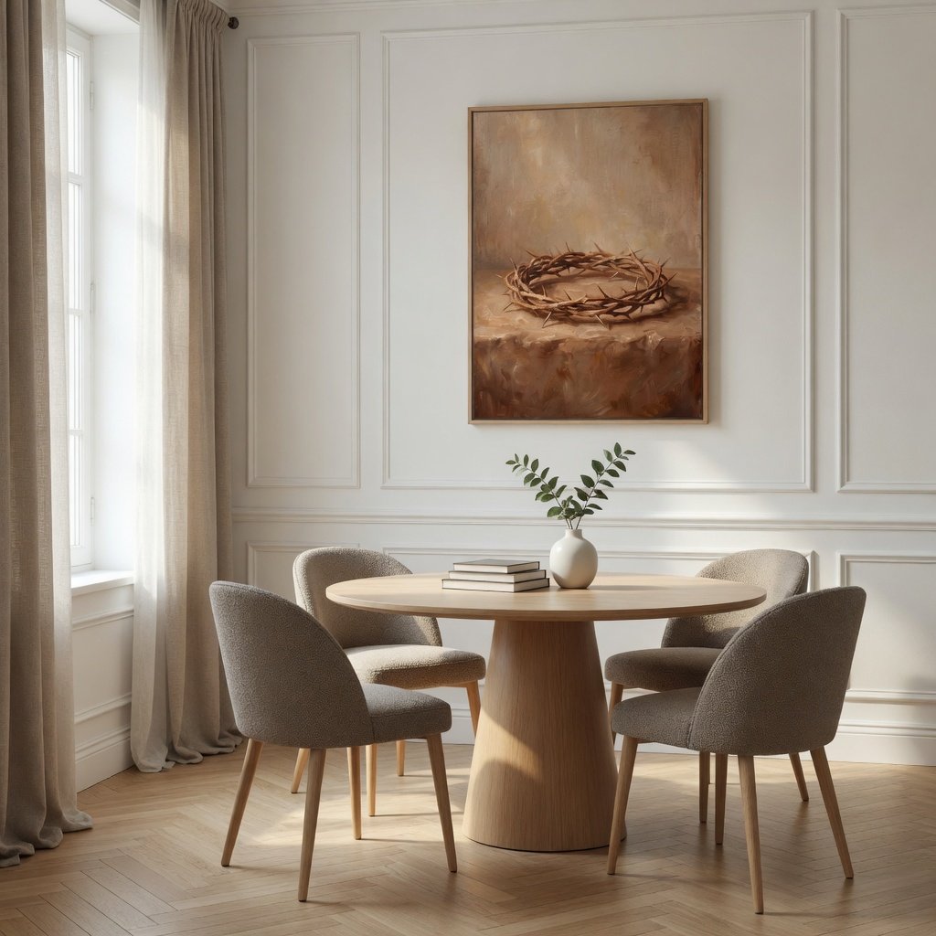 Coroa de Espinhos em ambiente decorado 5