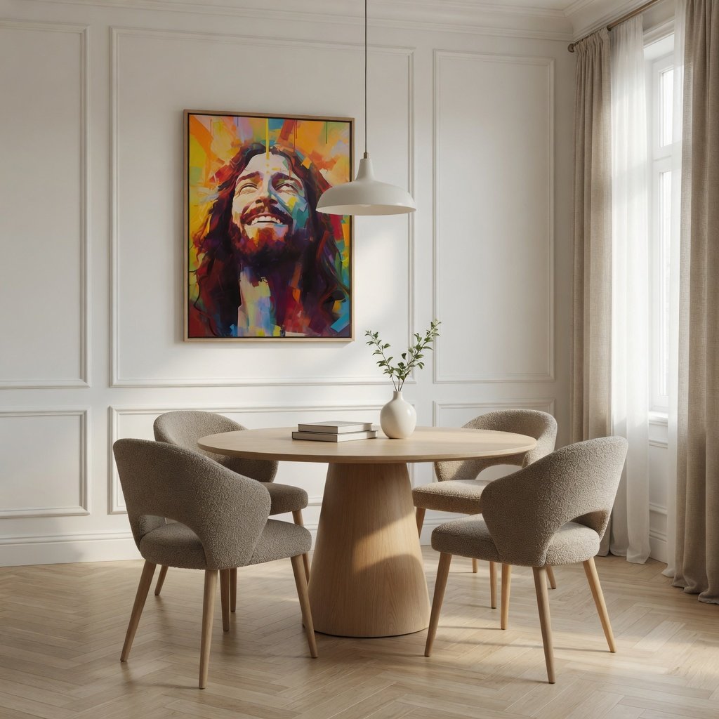 Jesus Sorrindo em ambiente decorado 5