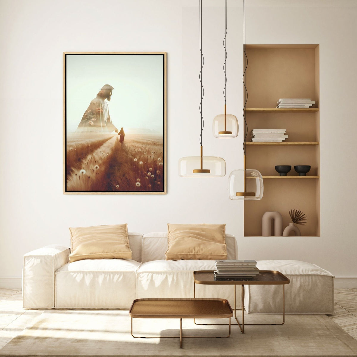 Ele Caminha ao Meu Lado - Quadro em Tela