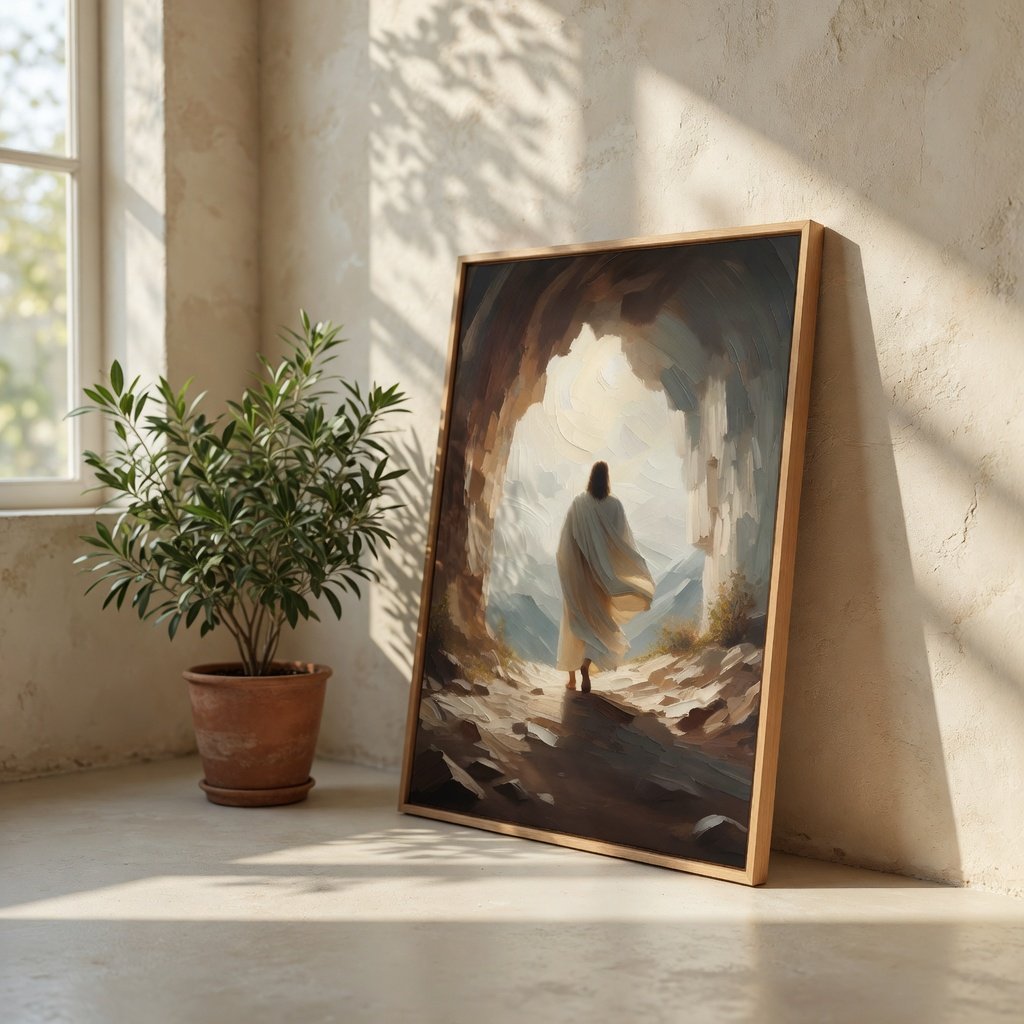 Ressurreição de Jesus em ambiente decorado 7