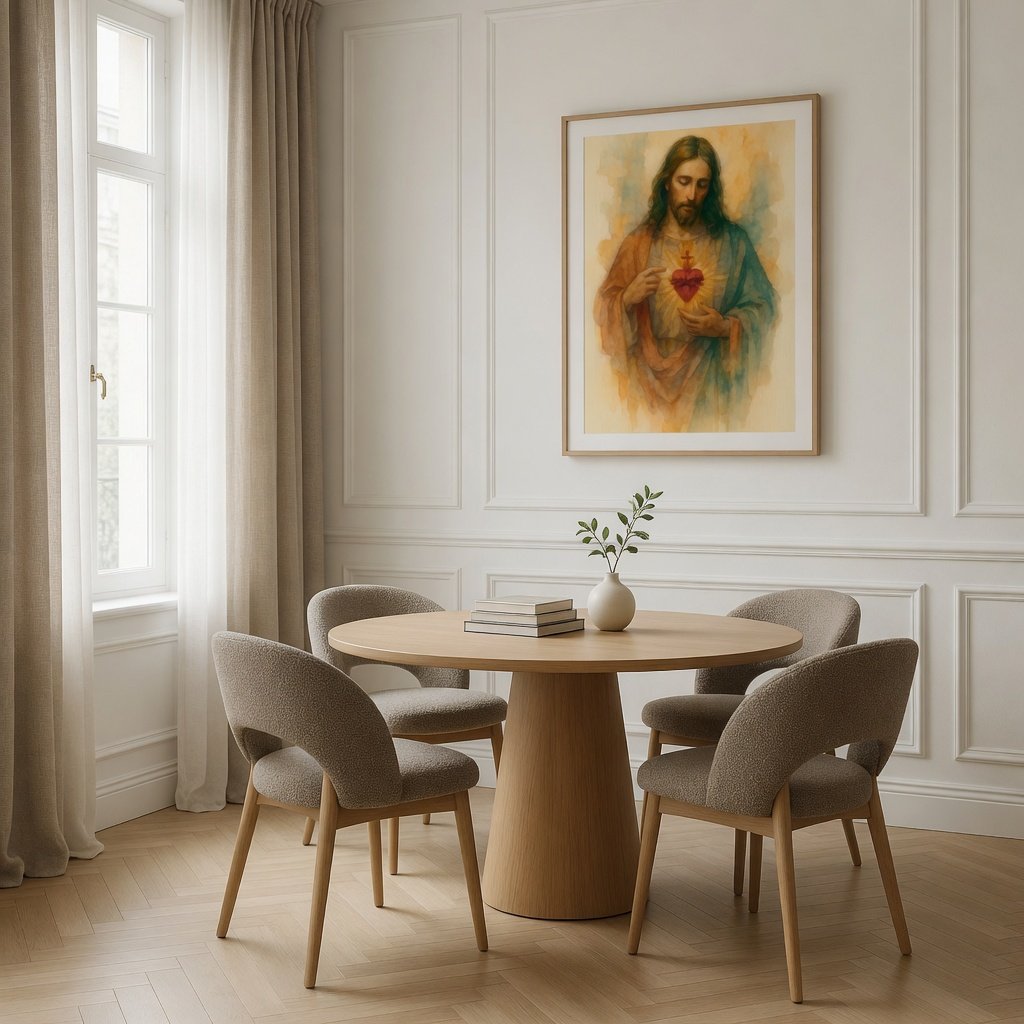 Sagrado Coração de Jesus II em ambiente decorado 5