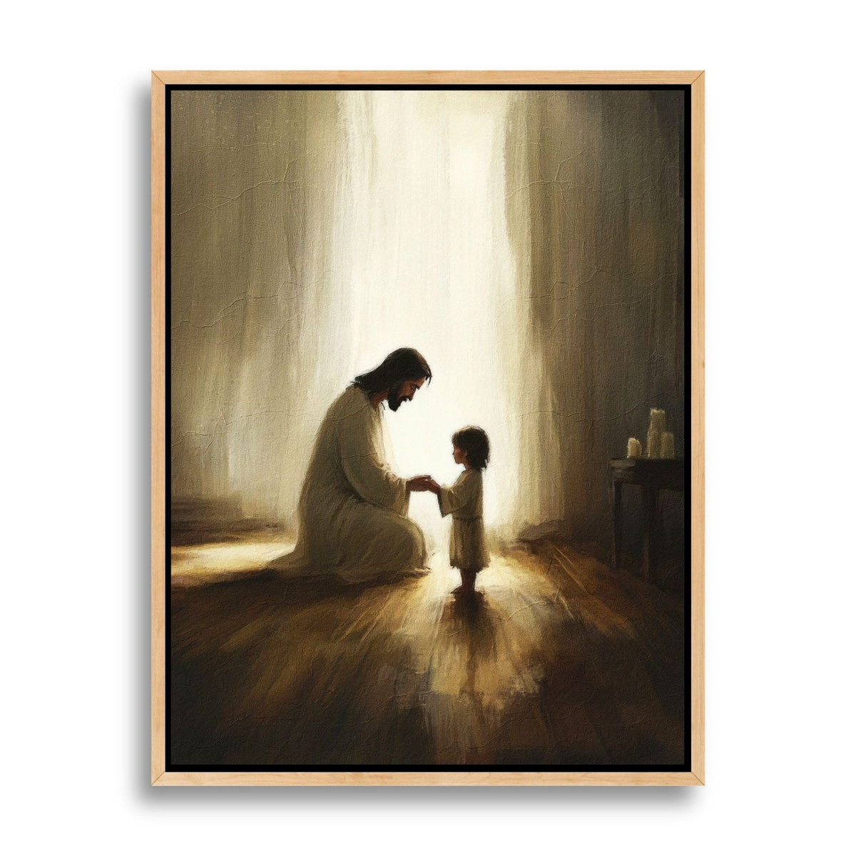 Jesus Orando com Criança