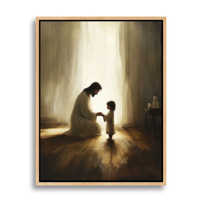 Jesus Orando com Criança