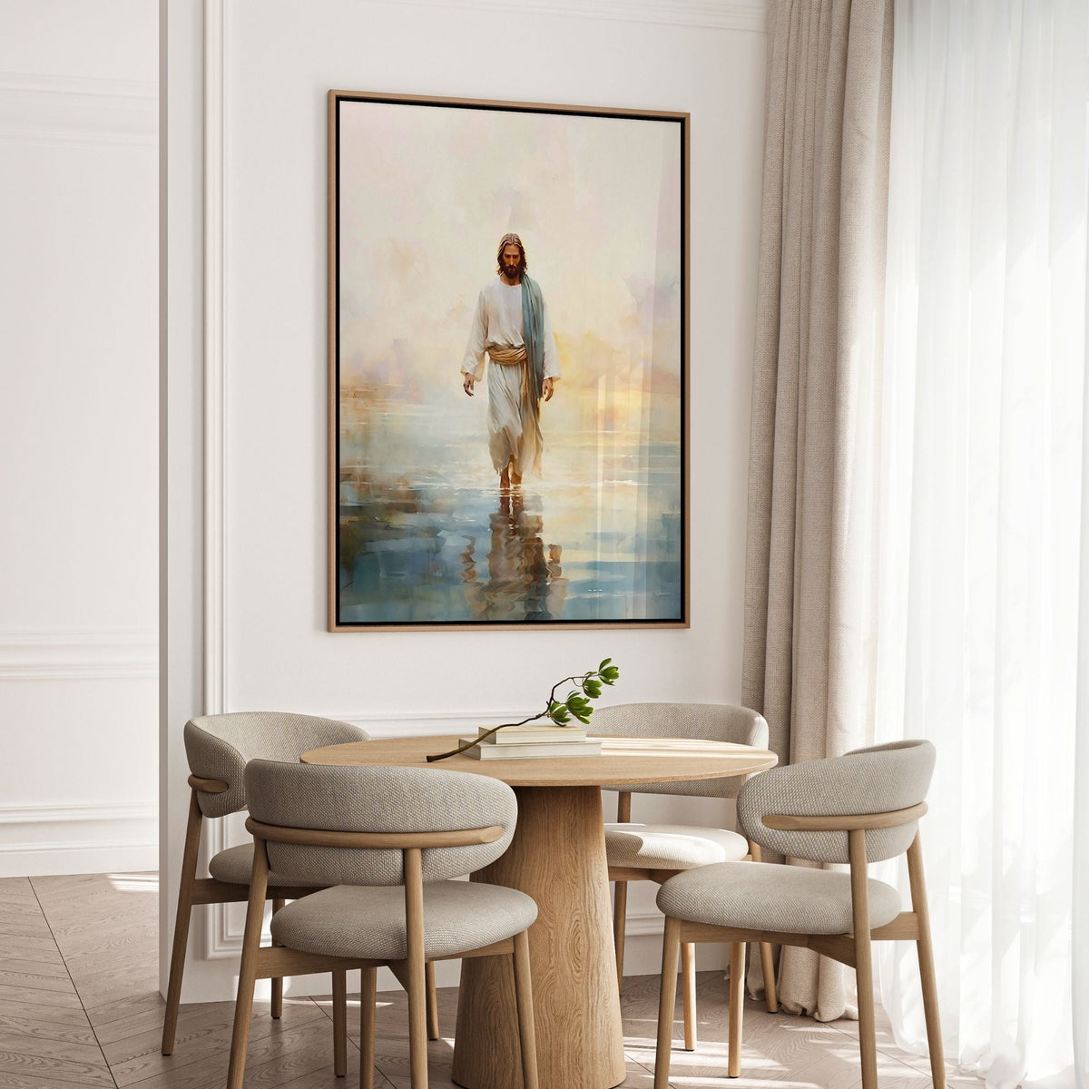 Jesus Andando sobre as Águas II - Quadro em Tela