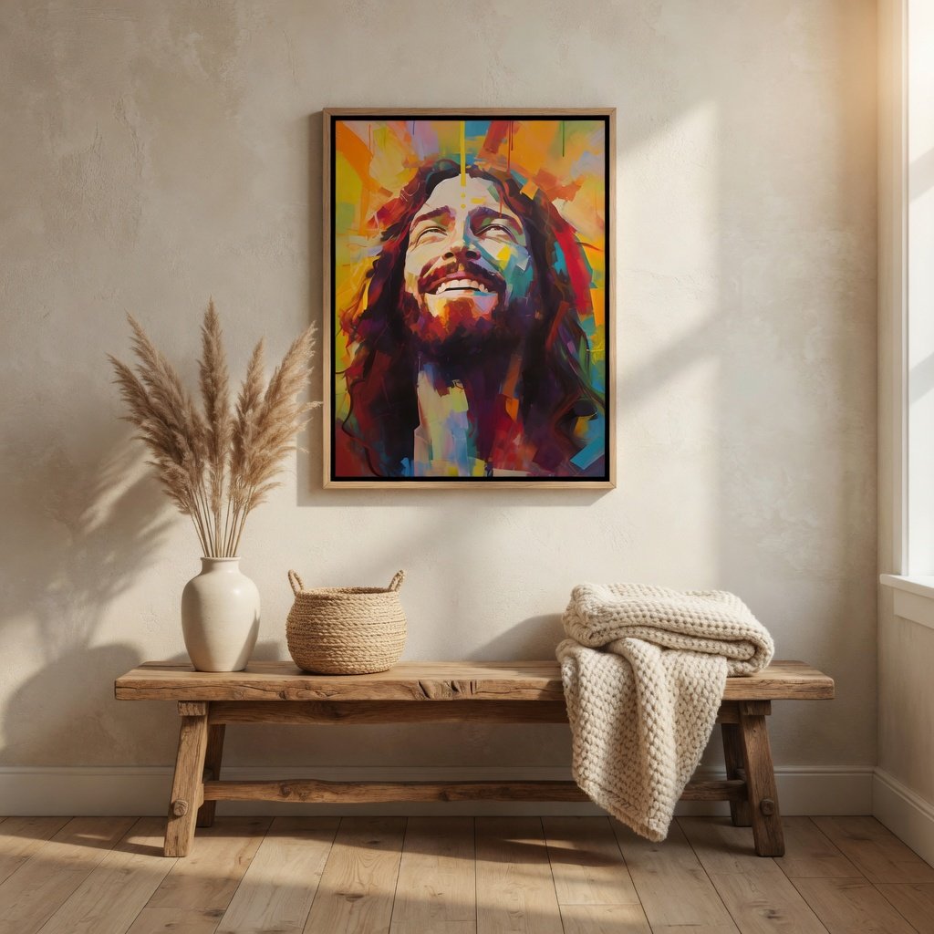 Jesus Sorrindo em ambiente decorado 4