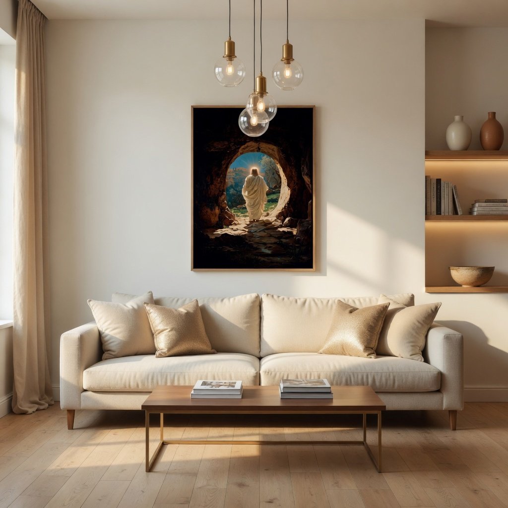 Ressurreição de Jesus II em ambiente decorado 6