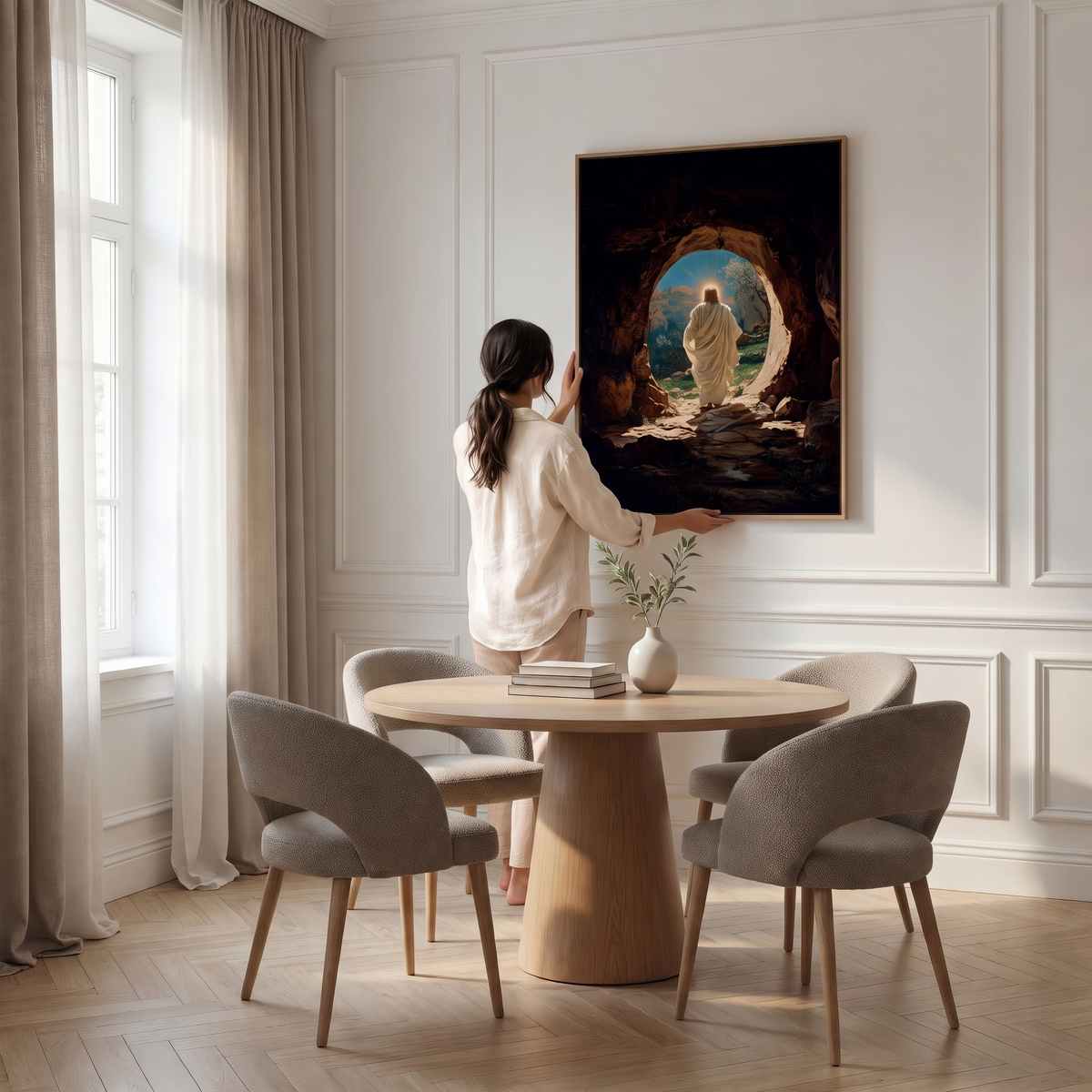 Ressurreição de Jesus II - Quadro em Tela na parede