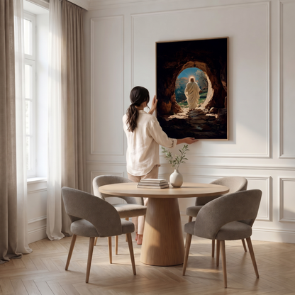 Ressurreição de Jesus II - Quadro em Tela na parede