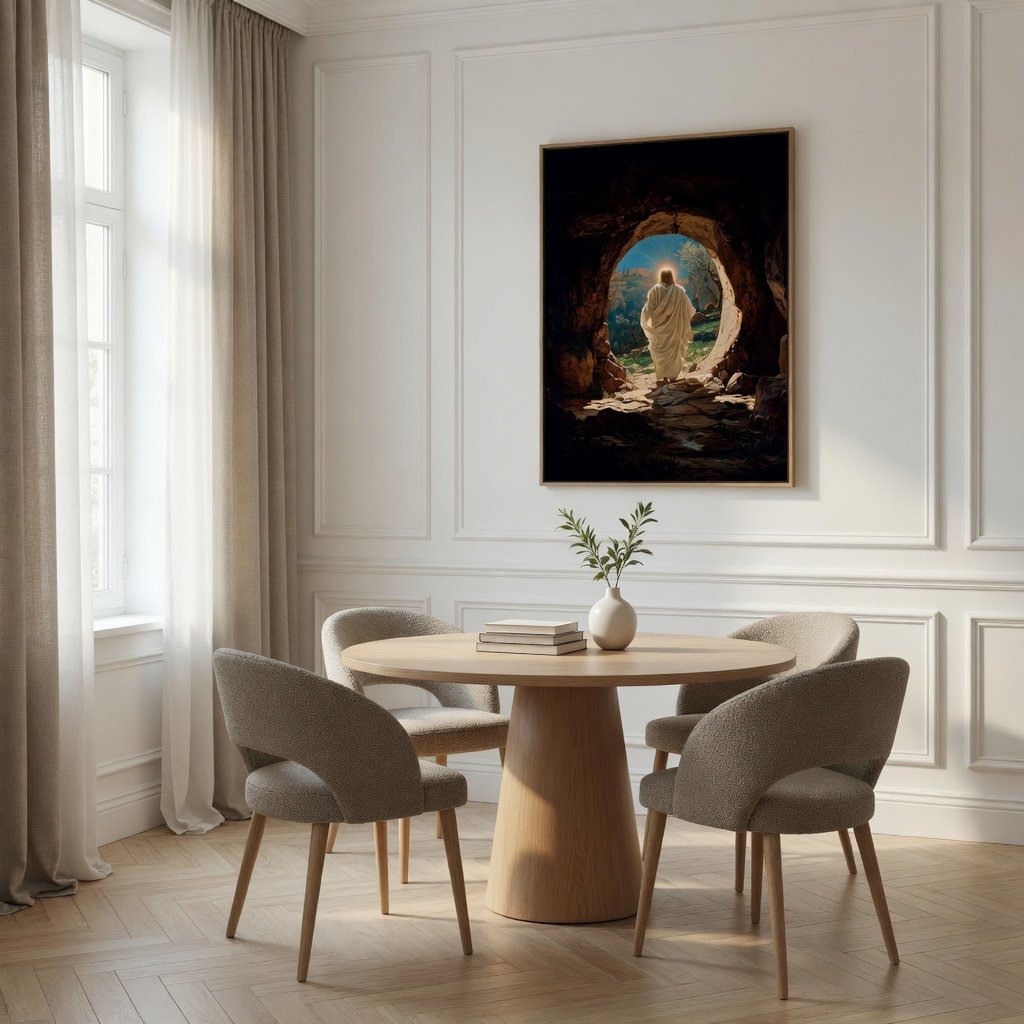 Ressurreição de Jesus II em ambiente decorado 5