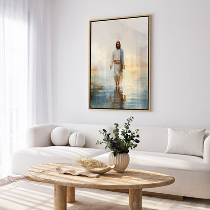 Jesus Andando sobre as Águas II - Quadro em Tela