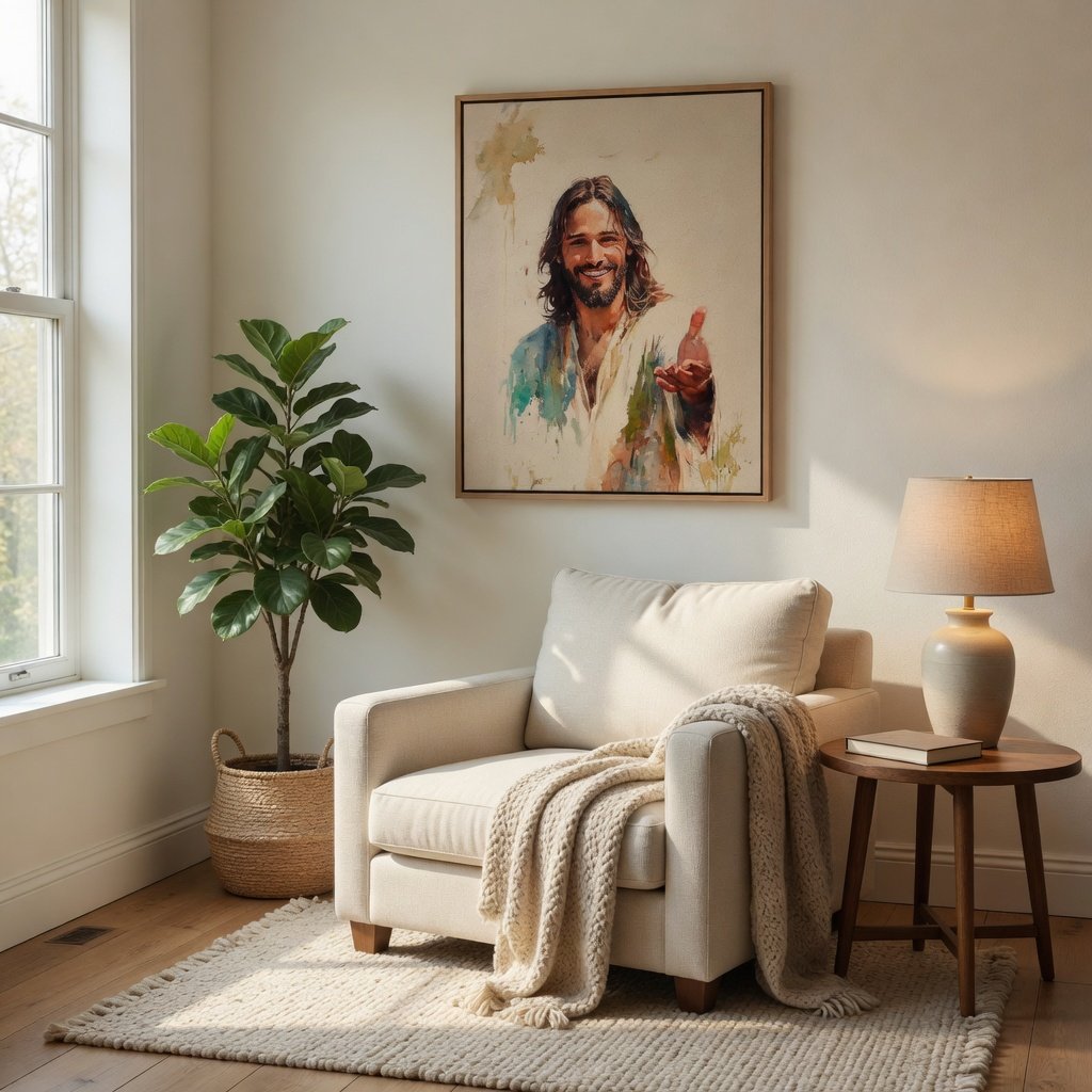 A Mão de Cristo em ambiente decorado 8