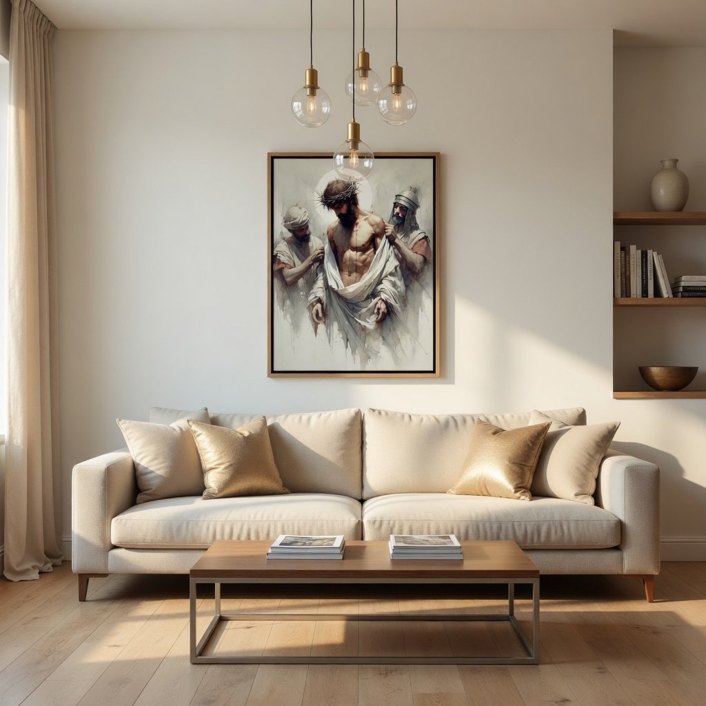 Jesus Despojado de Suas Vestes em ambiente decorado 6