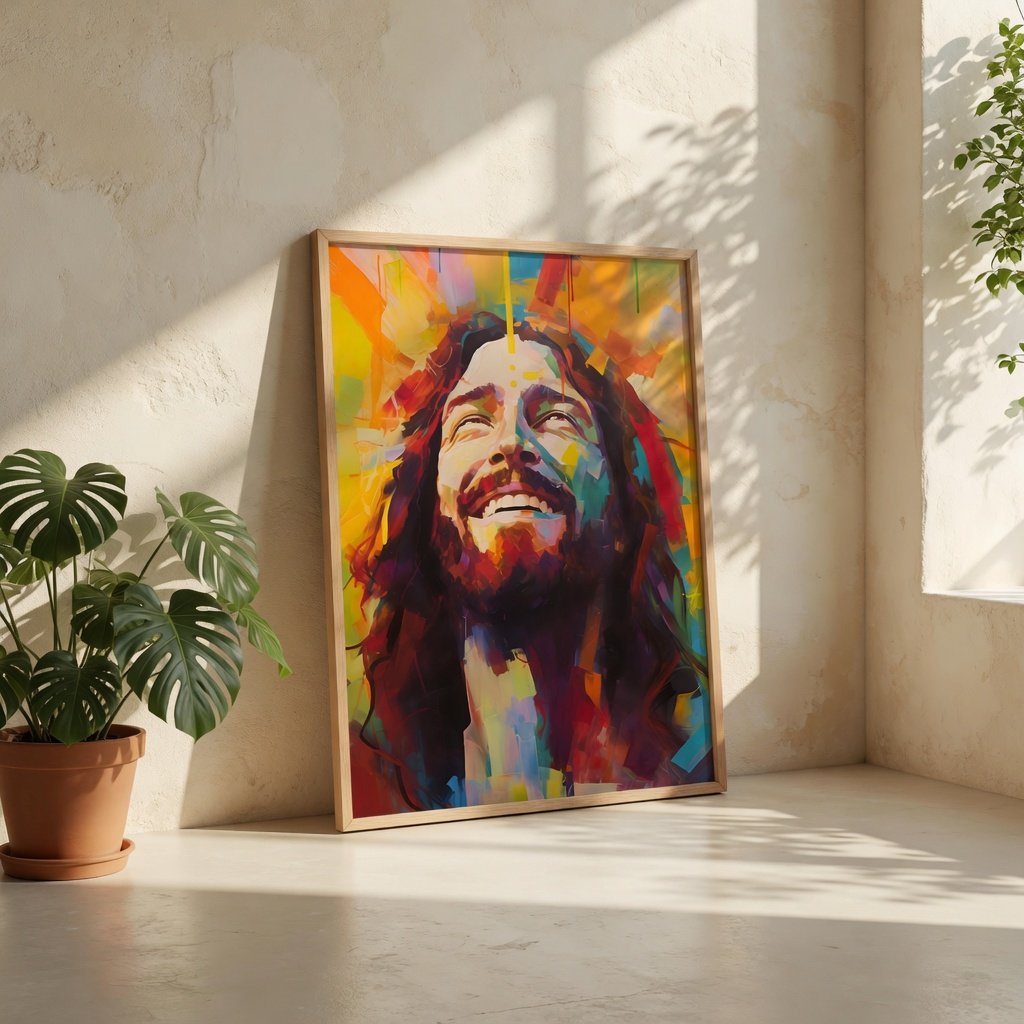 Jesus Sorrindo em ambiente decorado 7