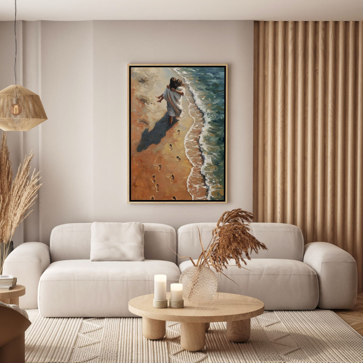 Jesus Me Carregou - Quadro em Tela