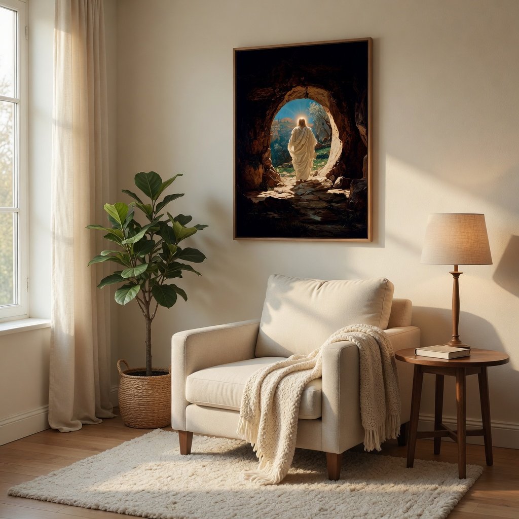 Ressurreição de Jesus II em ambiente decorado 8