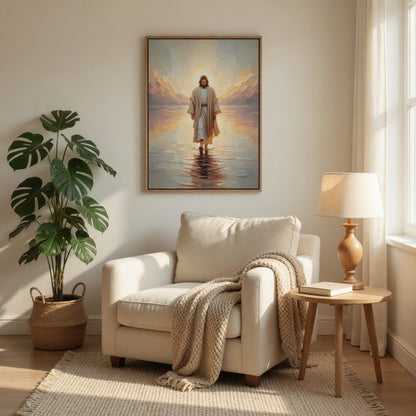 Jesus Andando sobre as Águas III em ambiente decorado 8