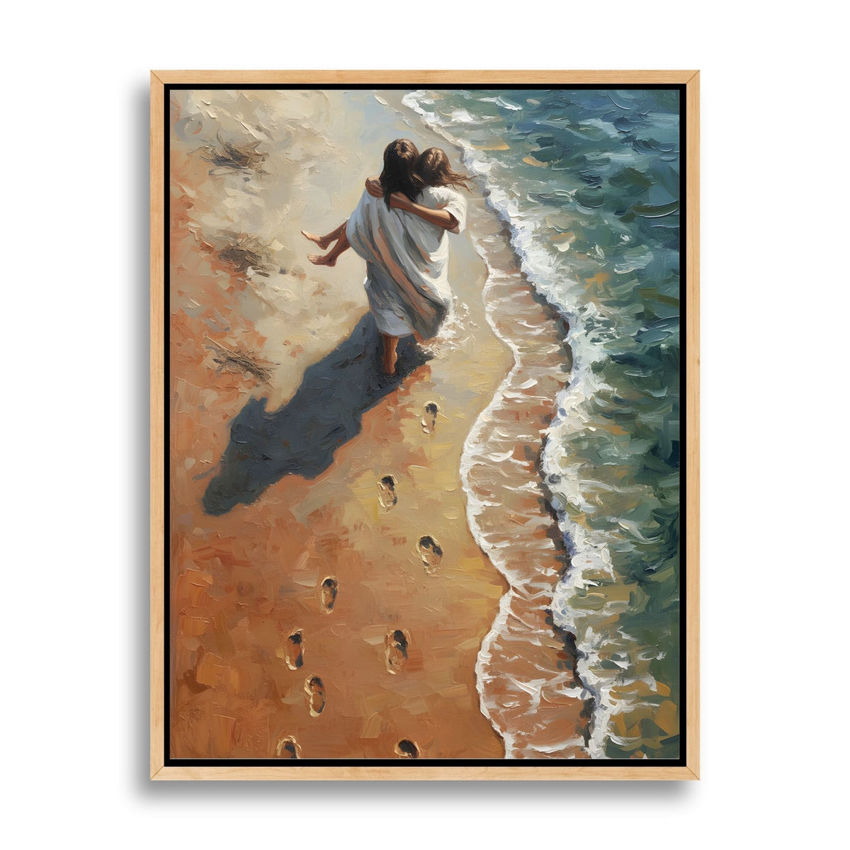 Jesus Me Carregou - Quadro em Tela
