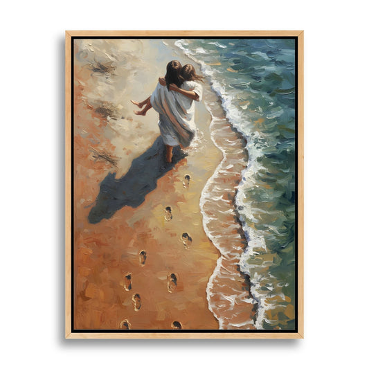 Jesus Me Carregou - Quadro em Tela