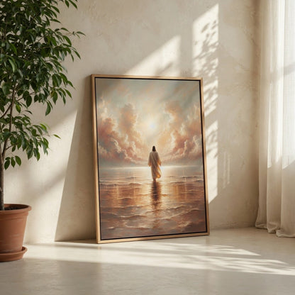 Jesus Andando sobre as Águas V em ambiente decorado 7