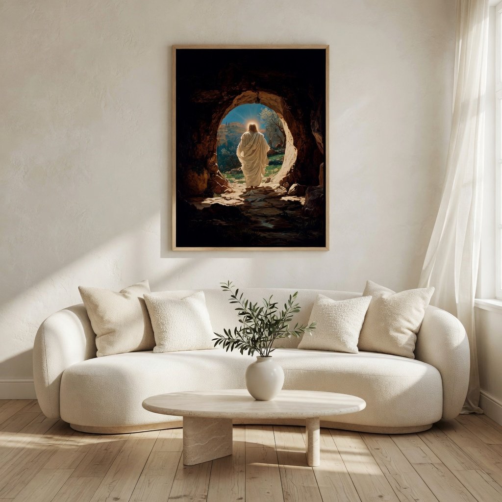 Ressurreição de Jesus II em ambiente decorado 1