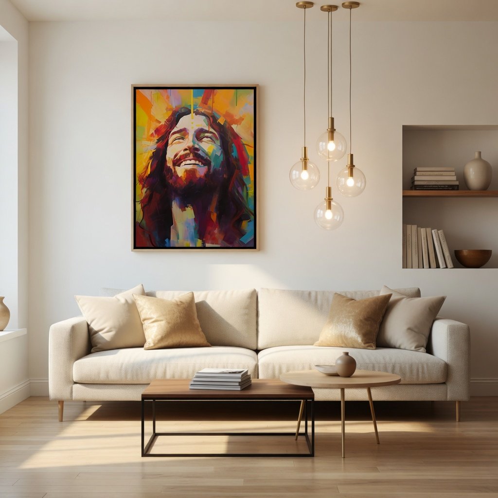 Jesus Sorrindo em ambiente decorado 6