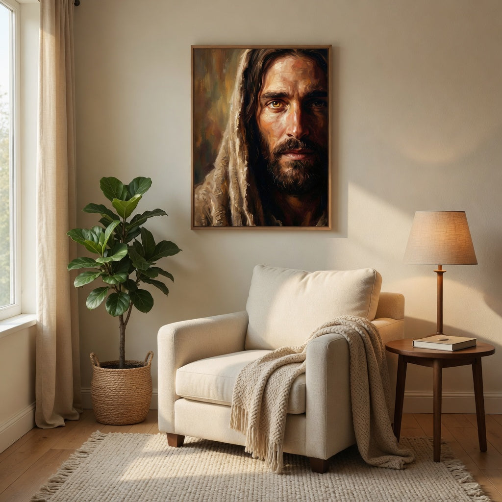 O Rosto de Jesus II em ambiente decorado 8