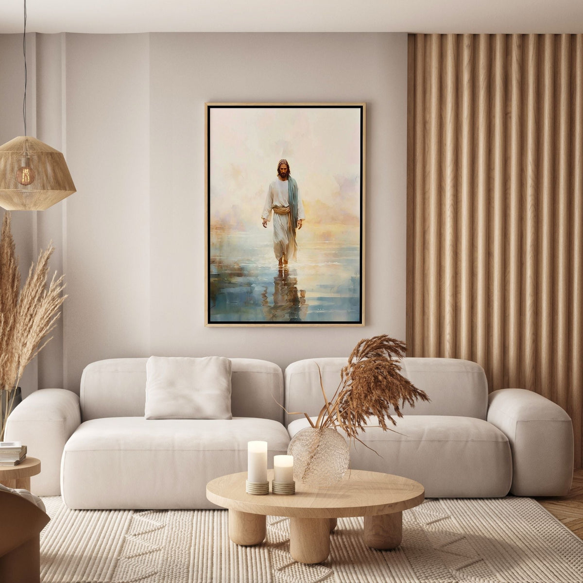 Jesus Andando sobre as Águas II - Quadro em Tela