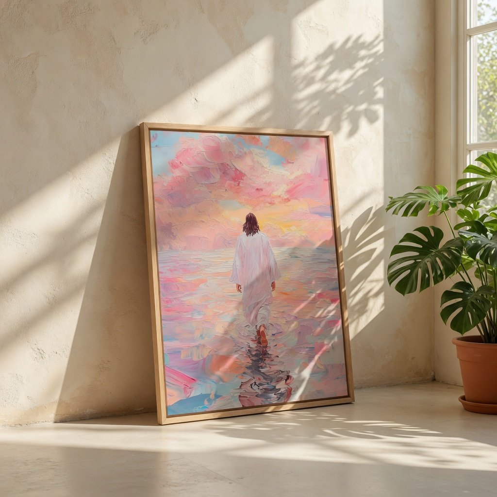 Jesus Andando sobre as Águas VI em ambiente decorado 7