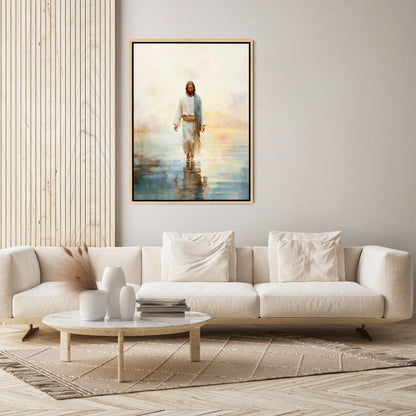 Jesus Andando sobre as Águas II - Quadro em Tela