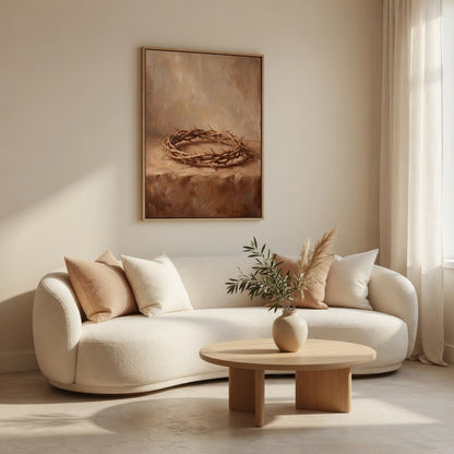 Coroa de Espinhos em ambiente decorado 1