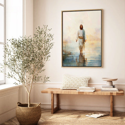 Jesus Andando sobre as Águas II - Quadro em Tela